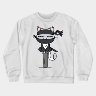 Ninja Cat Crewneck Sweatshirt